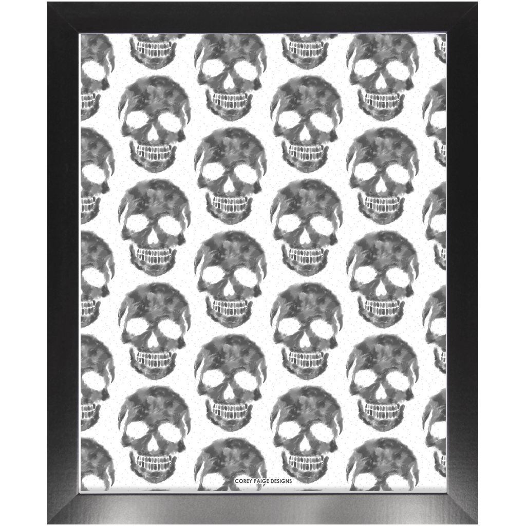 Skull Pattern Framed Print