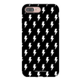 Load image into Gallery viewer, Black & White Lightning Bolts iPhone Case