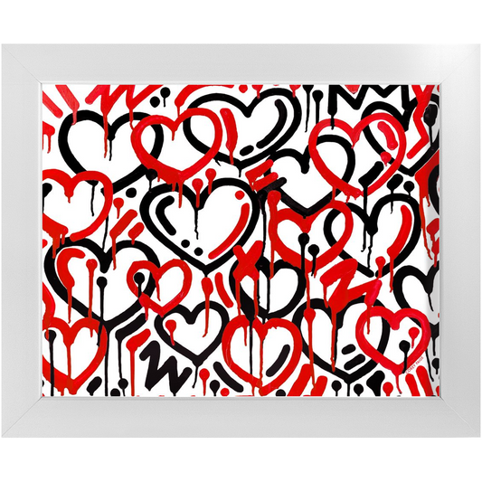 Electric Love College Colors Framed Print