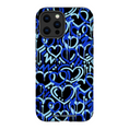 Load image into Gallery viewer, Blue Electric Love iPhone Case