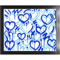 Load image into Gallery viewer, Blue Electric Love Framed Print