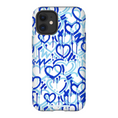 Load image into Gallery viewer, Blue Electric Love iPhone Case
