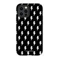 Load image into Gallery viewer, Black & White Lightning Bolts iPhone Case