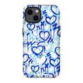 Load image into Gallery viewer, Blue Electric Love iPhone Case