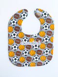 Load image into Gallery viewer, Sports Balls Baby Bib