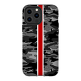 Load image into Gallery viewer, Gray Camo Red Stripe Phone Case