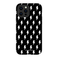 Load image into Gallery viewer, Black & White Lightning Bolts iPhone Case