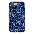 Load image into Gallery viewer, Blue Electric Love iPhone Case