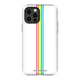 Load image into Gallery viewer, Rainbow Stripe White iPhone Case
