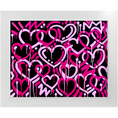 Load image into Gallery viewer, Pink & Black Electric Love Framed Print