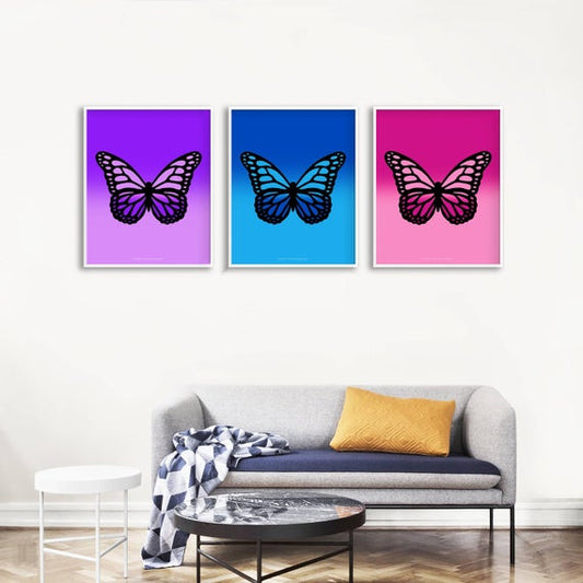 Ombré Butterfly Framed Print