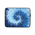 Load image into Gallery viewer, Blue Two Tone Tie Dye Laptop Sleeve