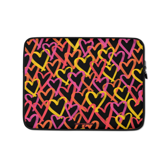 Graffiti Hearts Laptop Sleeve