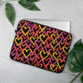 Load image into Gallery viewer, Graffiti Hearts Laptop Sleeve