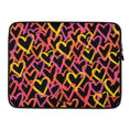 Load image into Gallery viewer, Graffiti Hearts Laptop Sleeve