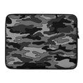 Load image into Gallery viewer, Gray & Black Camo Laptop Sleeve