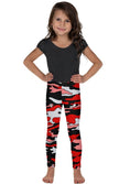 Load image into Gallery viewer, Red & Black Camo Kid's Leggings