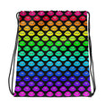 Load image into Gallery viewer, Rainbow Lips Drawstring bag
