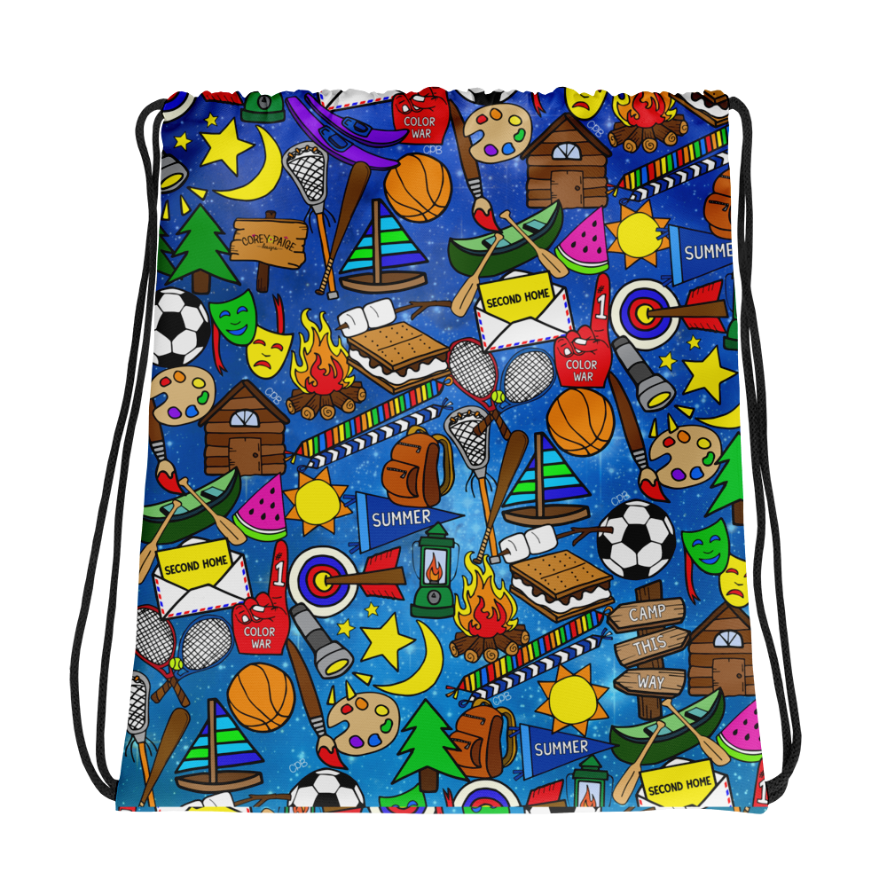 Galaxy Camp Drawstring Bag