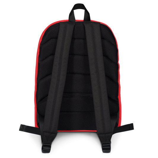Navy Camo with Red Backpack