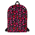 Load image into Gallery viewer, Lips & Stars Black Backpack