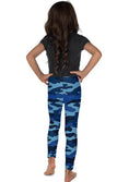 Load image into Gallery viewer, Navy Camo Red Stripe Kid's Leggings