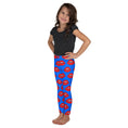 Load image into Gallery viewer, Red Lips on Blue Kid's Leggings