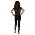Load image into Gallery viewer, Rainbow Ankle Hearts Kid's Leggings