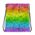 Load image into Gallery viewer, Fun Doodle Icons Drawstring Bag