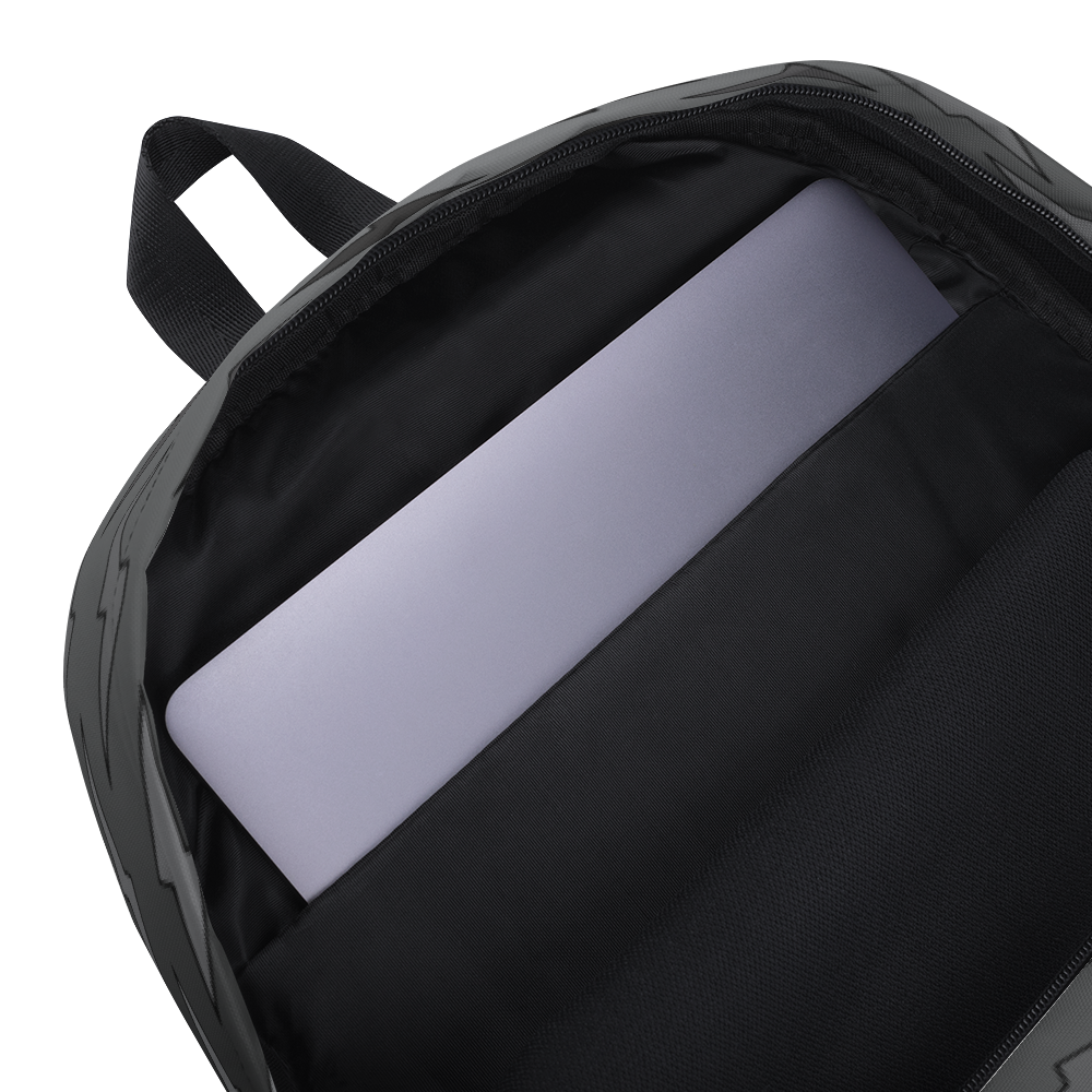 Gray Ombre Lightning Bolts Backpack