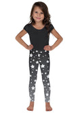 Load image into Gallery viewer, White Stars Gray Ombre Kid's Leggings