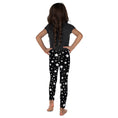 Load image into Gallery viewer, Black & White Stars & Stripes Kid's Leggings
