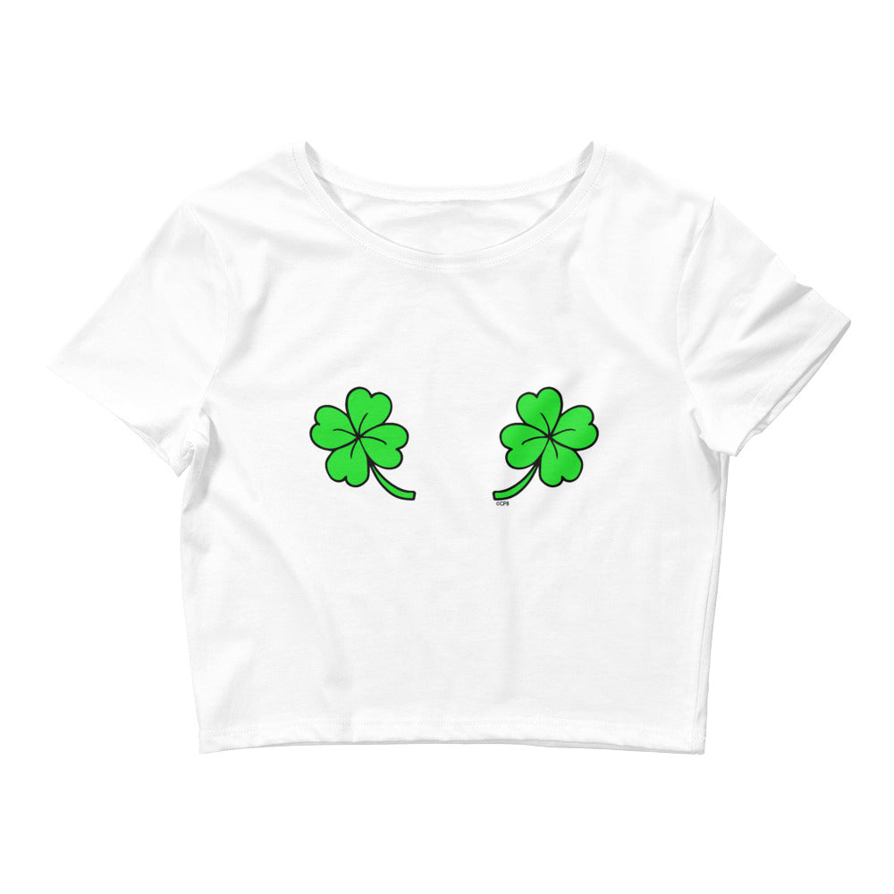 Double Shamrock Women’s Cropped Tee