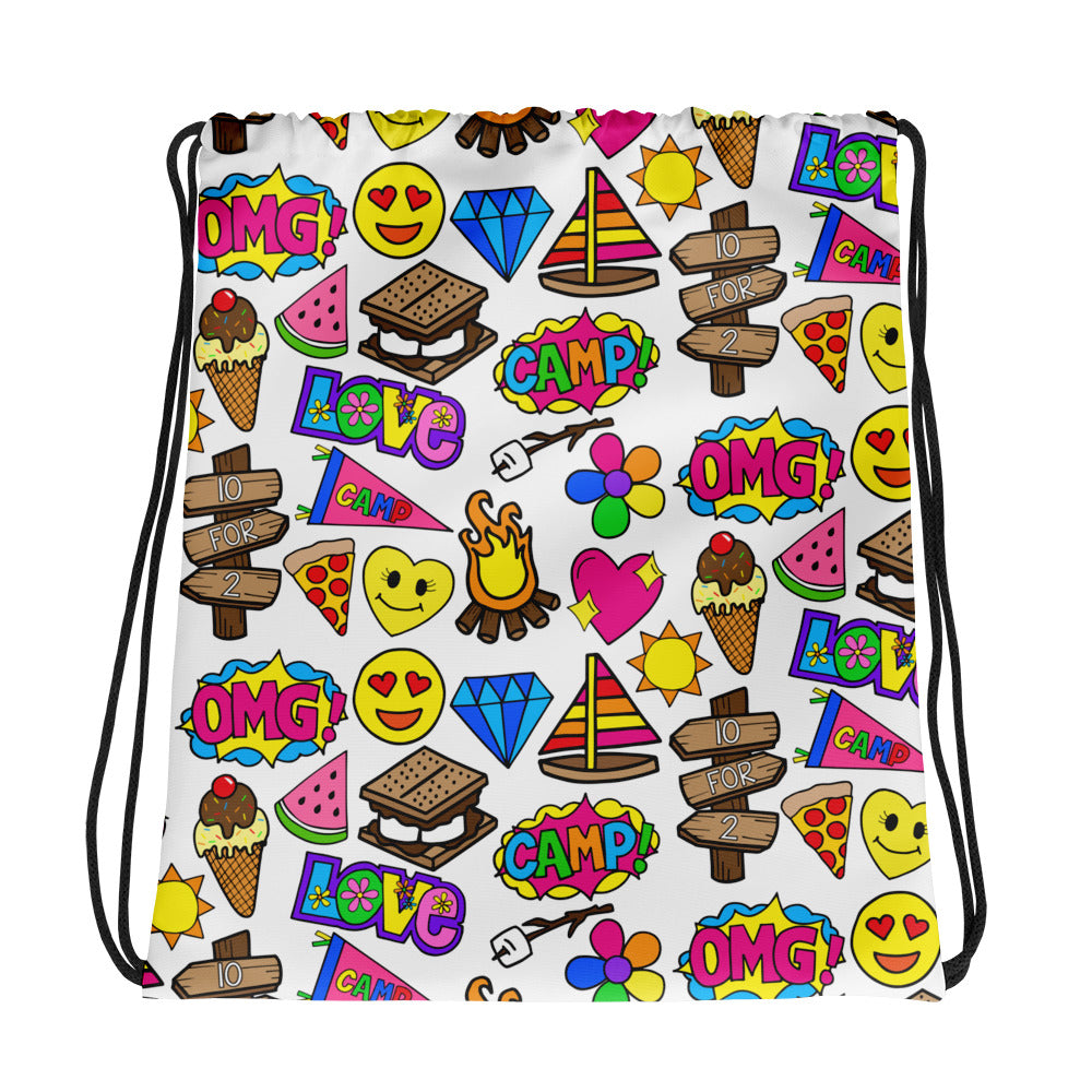 S'more Camp Drawstring bag