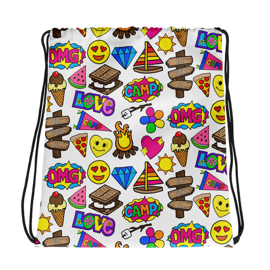 S'more Camp Drawstring bag