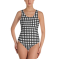 Load image into Gallery viewer, Black Gingham One-Piece