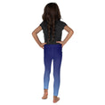 Load image into Gallery viewer, White Side Bolts Blue Ombre Kid's Leggings