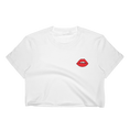 Load image into Gallery viewer, Small Red Lips Cropped T-Shirt