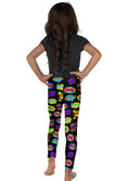 Load image into Gallery viewer, Pop Art Black Kid's Leggings
