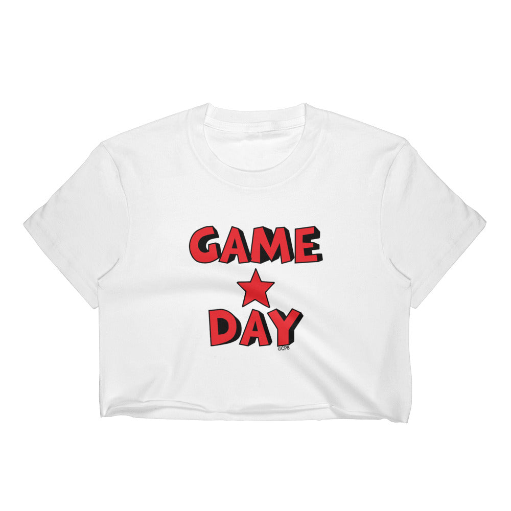 Game Day Star Stacked Cropped Tee