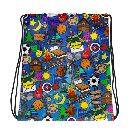 Galaxy Camp Drawstring Bag