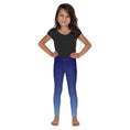 Load image into Gallery viewer, White Side Bolts Blue Ombre Kid's Leggings