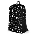 Load image into Gallery viewer, White Stars on Black Backpack