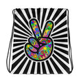 Load image into Gallery viewer, Peace Out Drawstring bag