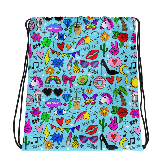 Glam Girl Drawstring Bag