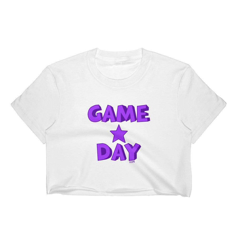 Game Day Star Stacked Cropped Tee