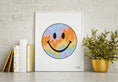 Load image into Gallery viewer, Pastel Drippys Happy Face Framed Print