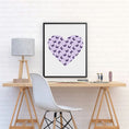 Load image into Gallery viewer, Butterfly Heart Framed Print