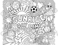 Load image into Gallery viewer, Sunrise Day Camp Coloring Sheet Pack