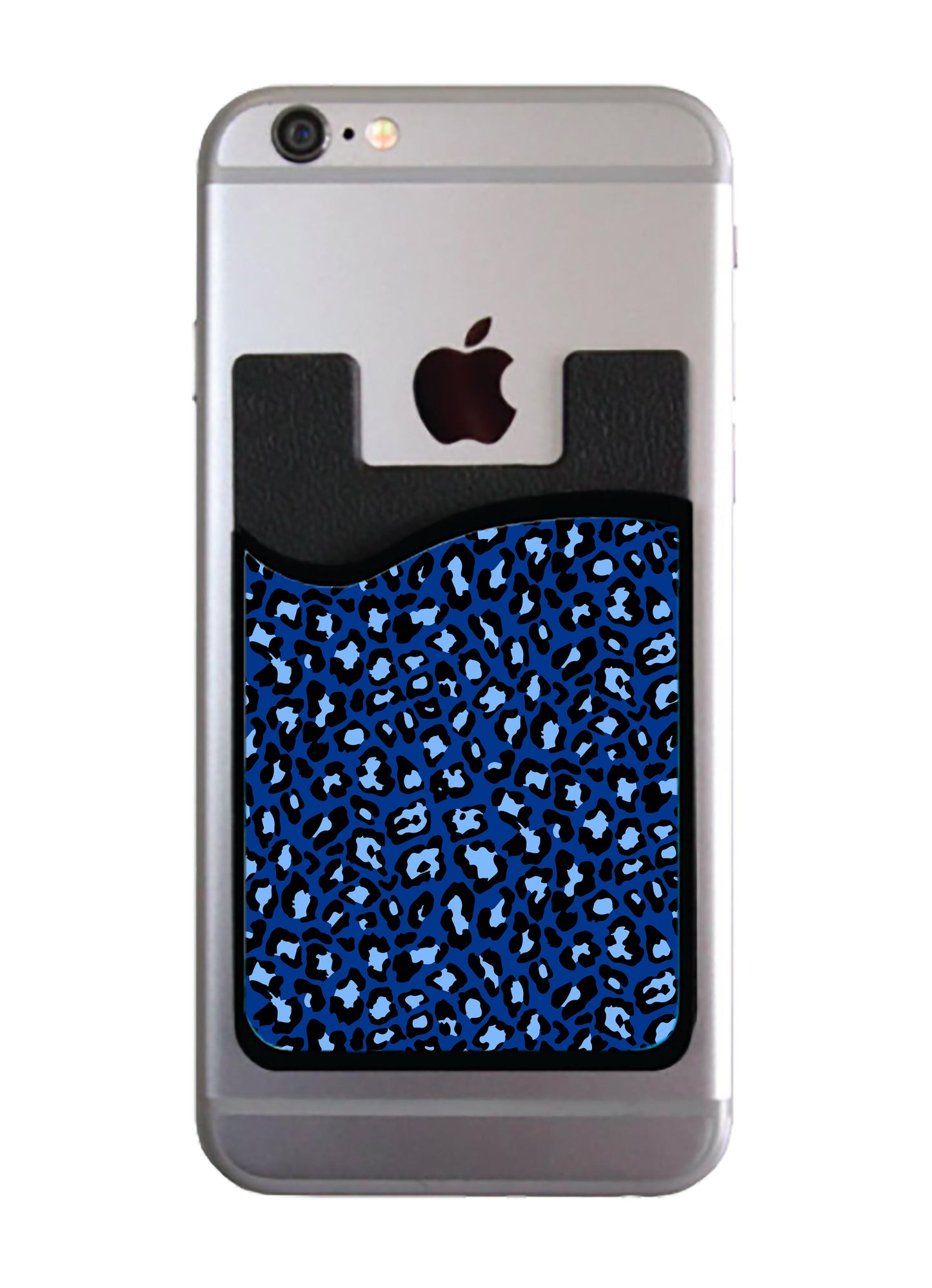 Blue Cheetah Card Caddy